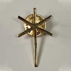 Cruz Celestial Trina - Pin chapado en Oro