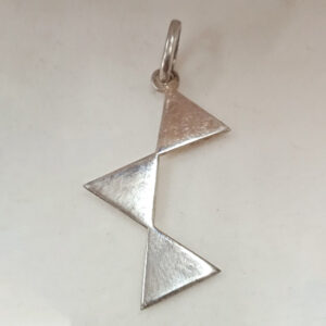 Media Rueda Celestial - Colgante en Plata